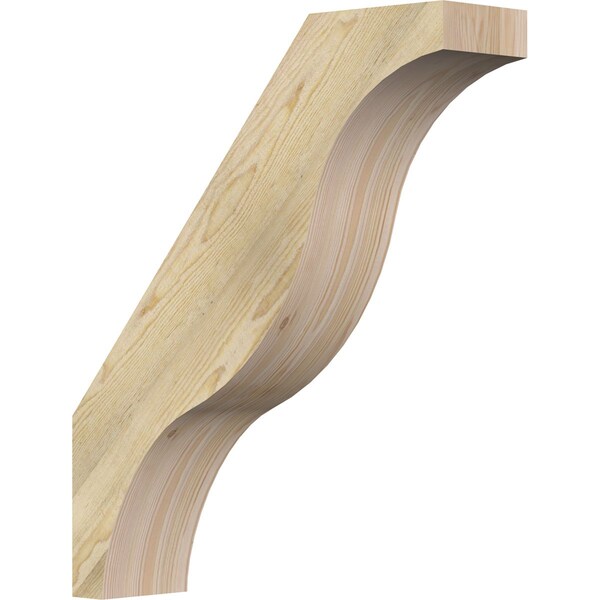 Ekena Millwork 6"W x 24"D x 28"H Funston Rough Sawn Knee Brace, Douglas Fir BRC06X24X28FST00RDF - main